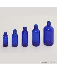 Blauglas-Flaschen
