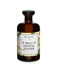 Maca Ginseng Elixier von Dr. Jaglas, Ansicht Flasche