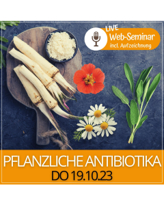 2023.10.19 | PFLANZLICHE ANTIBIOTIKA - Web-Seminar incl. Aufzeichnung mit Gudrun Laimer
