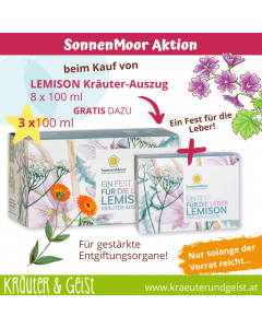 Sonnenmoor Aktion Lemison 300ml gratis zum Kauf von 800ml