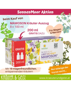 Aktion Mawoson Sonnenmoor, 800ml plus 200ml gratis