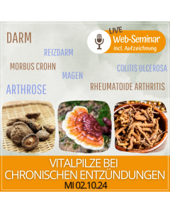 2024.10.02 | VITALPILZE BEI CHRONISCHEN ENTZÜNDUNGEN -  Web-Seminar mit Silke Wiesinger