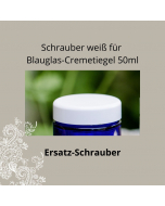 SCHRAUBER WEISS für 50ml Blauglas Creme-Tiegel