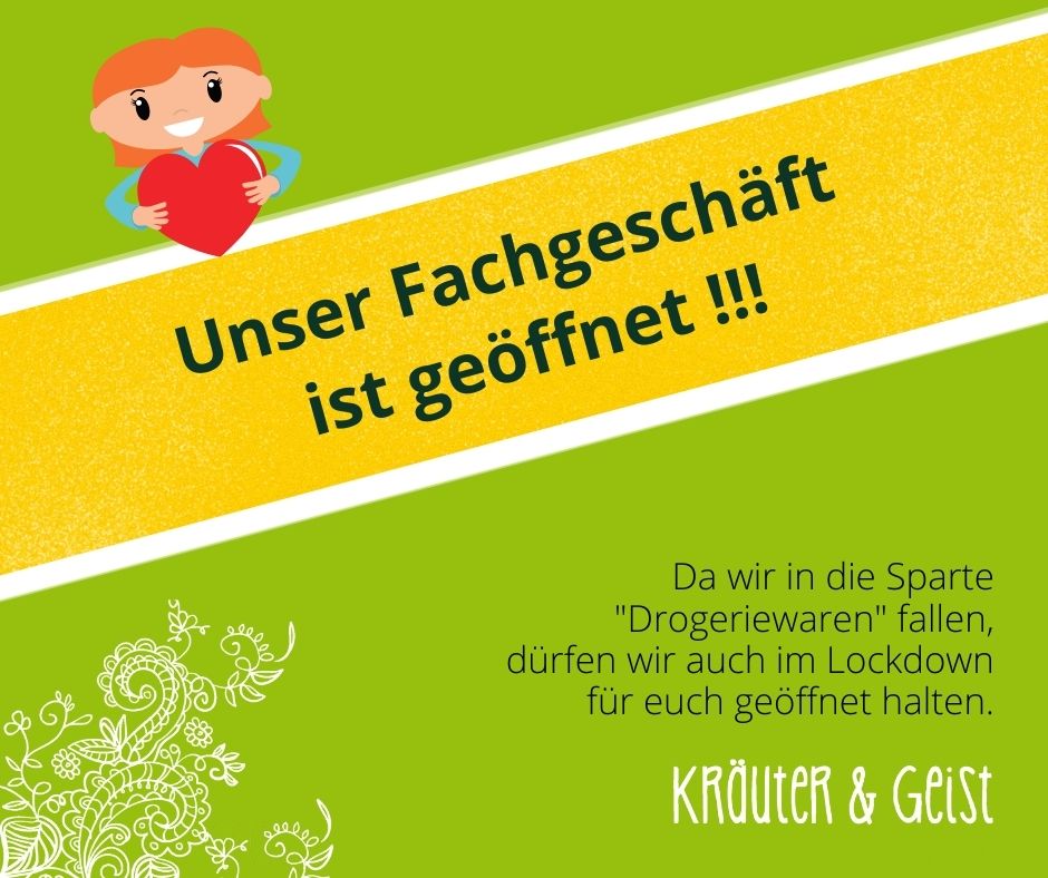 Wir haben geöffnet!!!
